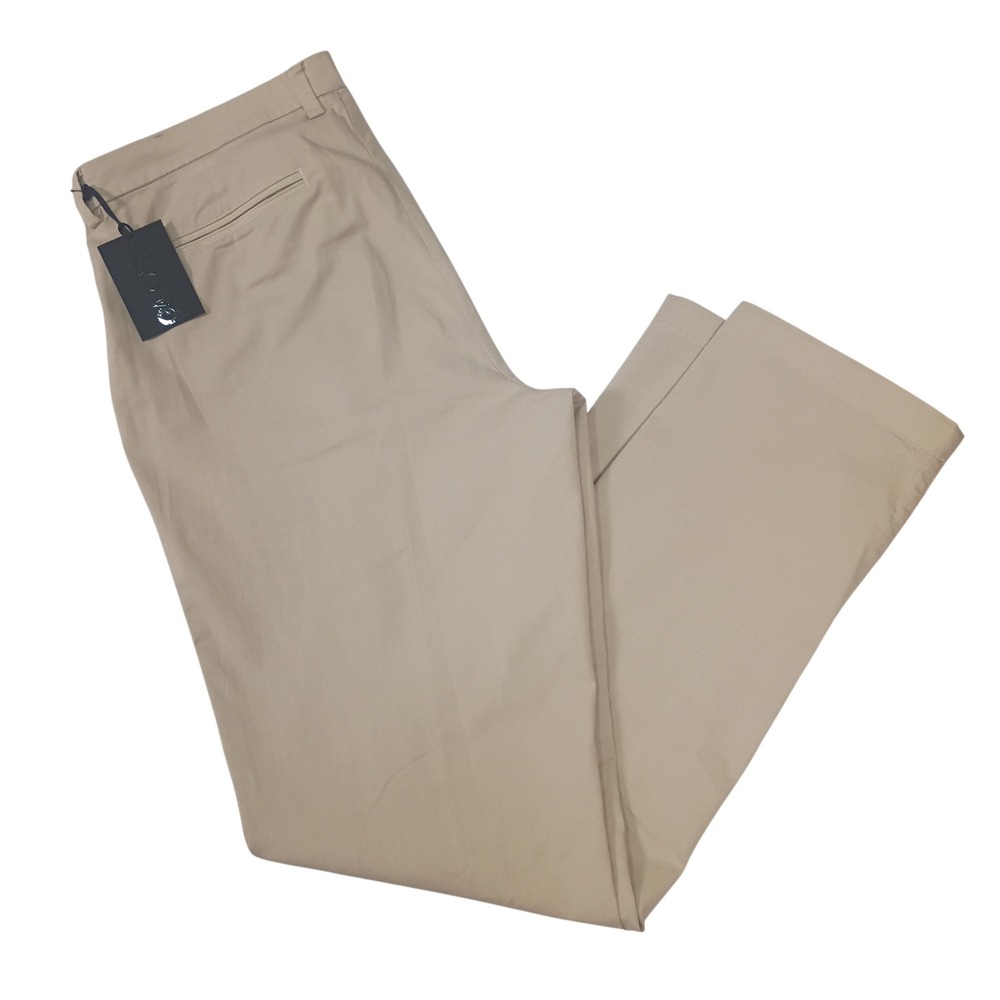 G/FORE Mens Straight Leg Golf Chino Pants Stone Beige Size 35 FITS 37X31 NEW NWT